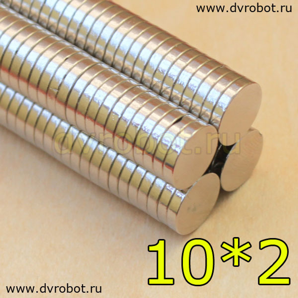 Неодимовый магнит 10х2 мм