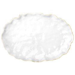 БЛЮДО ОВАЛЬНОЕ LEFARD "CHARM" 35,5*24*3 СМ (С ЗОЛОТОЙ ЛИНИЕЙ)