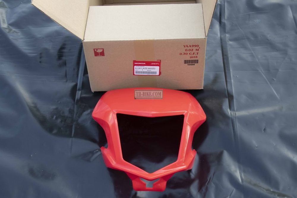 61301-KZZ-900ZD 61140-KZZ-N00ZB. VISOR, FR. Honda CRF250L-M. RED