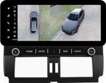 Магнитола для Toyota Land Cruiser Prado 150 2013-2017 - Teyes LUX ONE 360 монитор 12.3" 2K QLED на Android 10, Быстрая, CarPlay, 4G SIM-слот, 4 камеры в комплекте