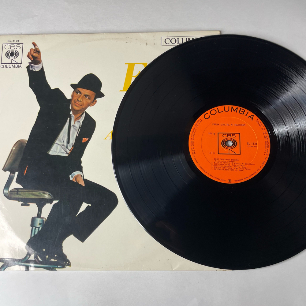 Винтажная виниловая пластинка LP Frank Sinatra Attractions (Япония 1963)