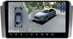 Магнитола для SsangYong Rexton 1 Y200 2002-2007 - FarCar BX3270M-360 монитор 9.5" 2K QLED на Android 13, Быстрая, CarPlay, 4G SIM-слот, 4 камеры в комплекте