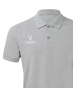 Поло Jogel ESSENTIAL Cotton Polo, серый меланж 91m