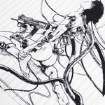 «2029» GITS Striped Shirt