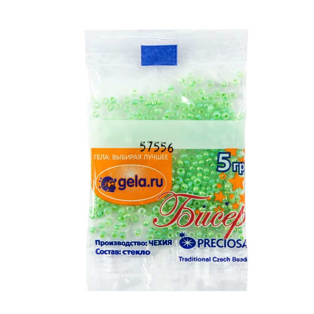 Бисер Preciosa 10/0, 50 г (10 шт по 5 г), цв.57556