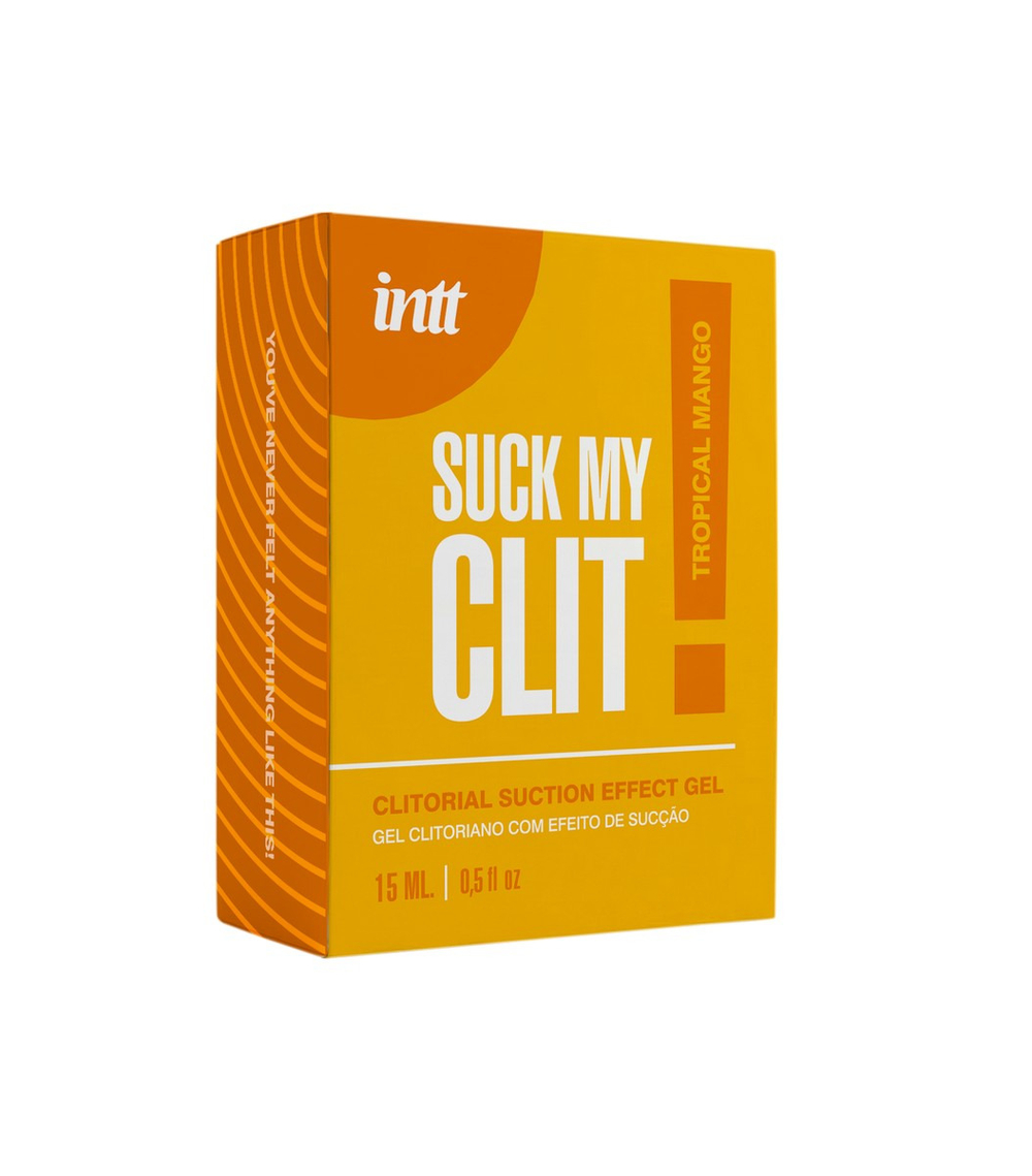 Увлажняющий гель с эффектом сосания и вибрации Suck my clit, манго, 15 мл