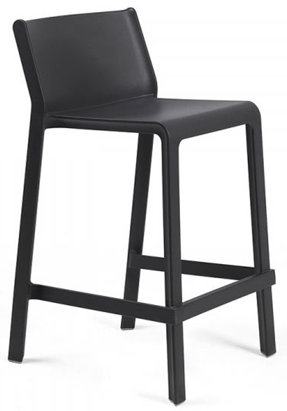 Стул пластиковый полубарный Nardi Trill Stool Mini, антрацит