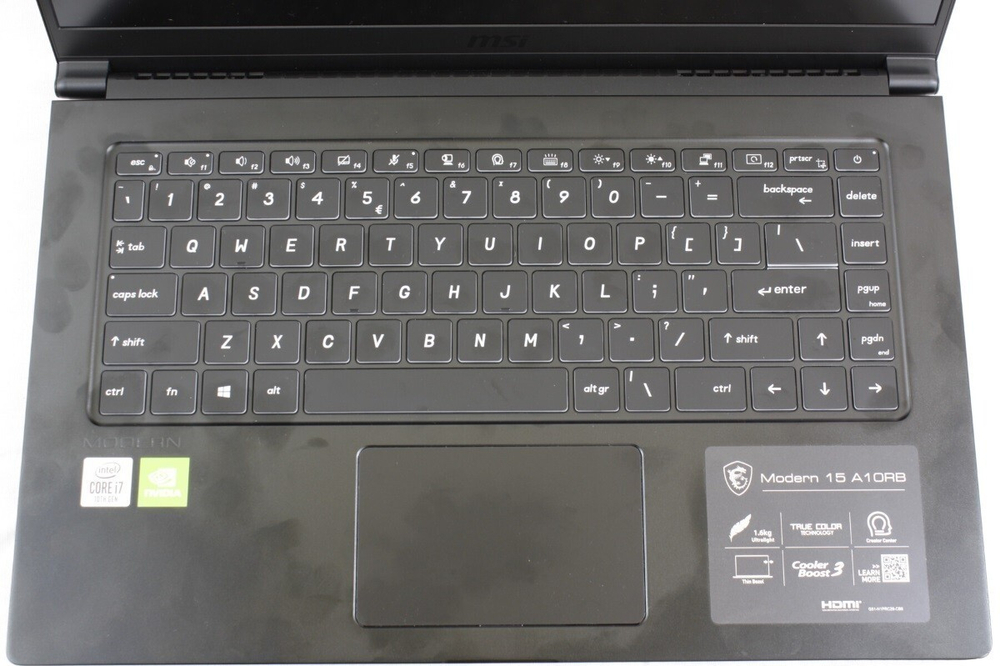 Ноутбук MSI Modern 15 A10M-645XRU (9S7-155136-645) 15.6;(1920x1080)IPS/ i3-10110U/ 8Гб/ 256Gb SSD/ Intel UHD Graphics / нет DVD/ Без ОС/ Серый