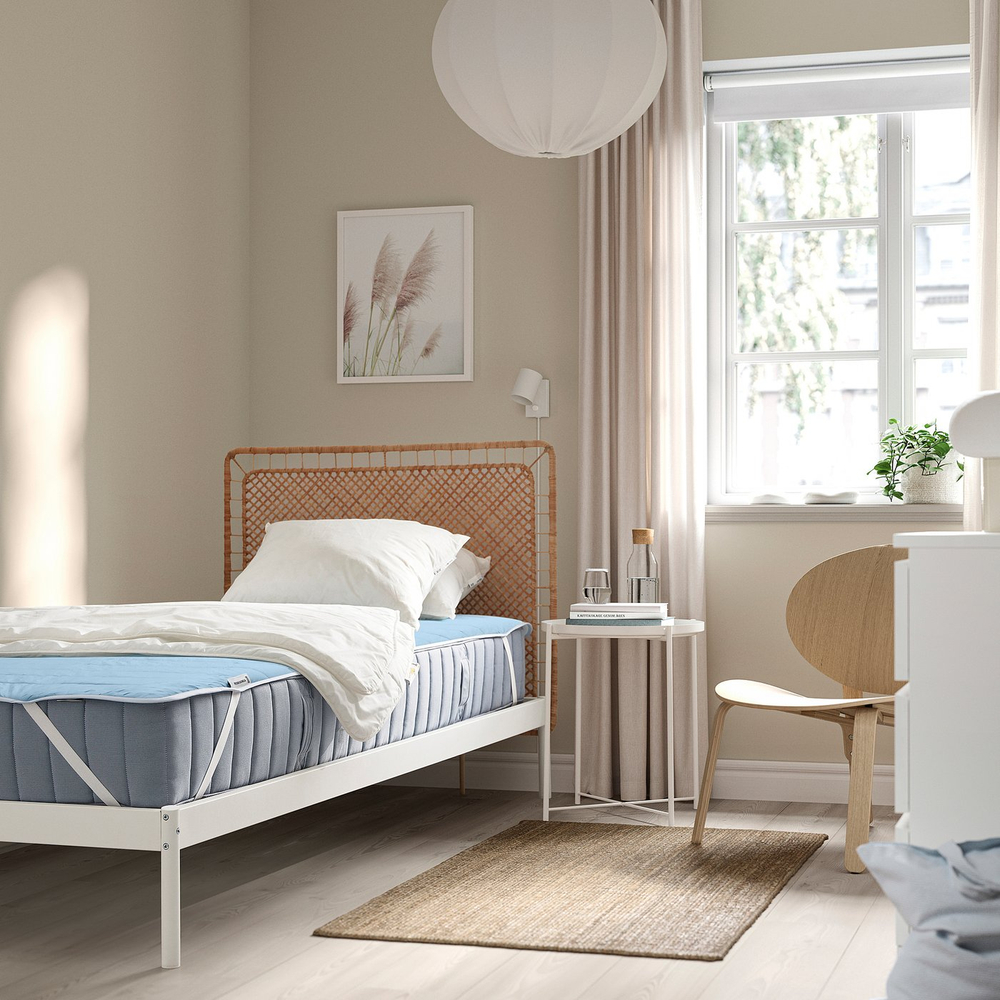 IKEA REXBEGONIA  (ИКЕА РЕКСБЕГОНИА)  -  Наматрасник-чехол - синий 90x200 см
