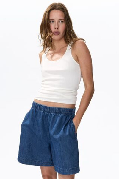 Шорты-джинсы с эластичным поясом - H&M
