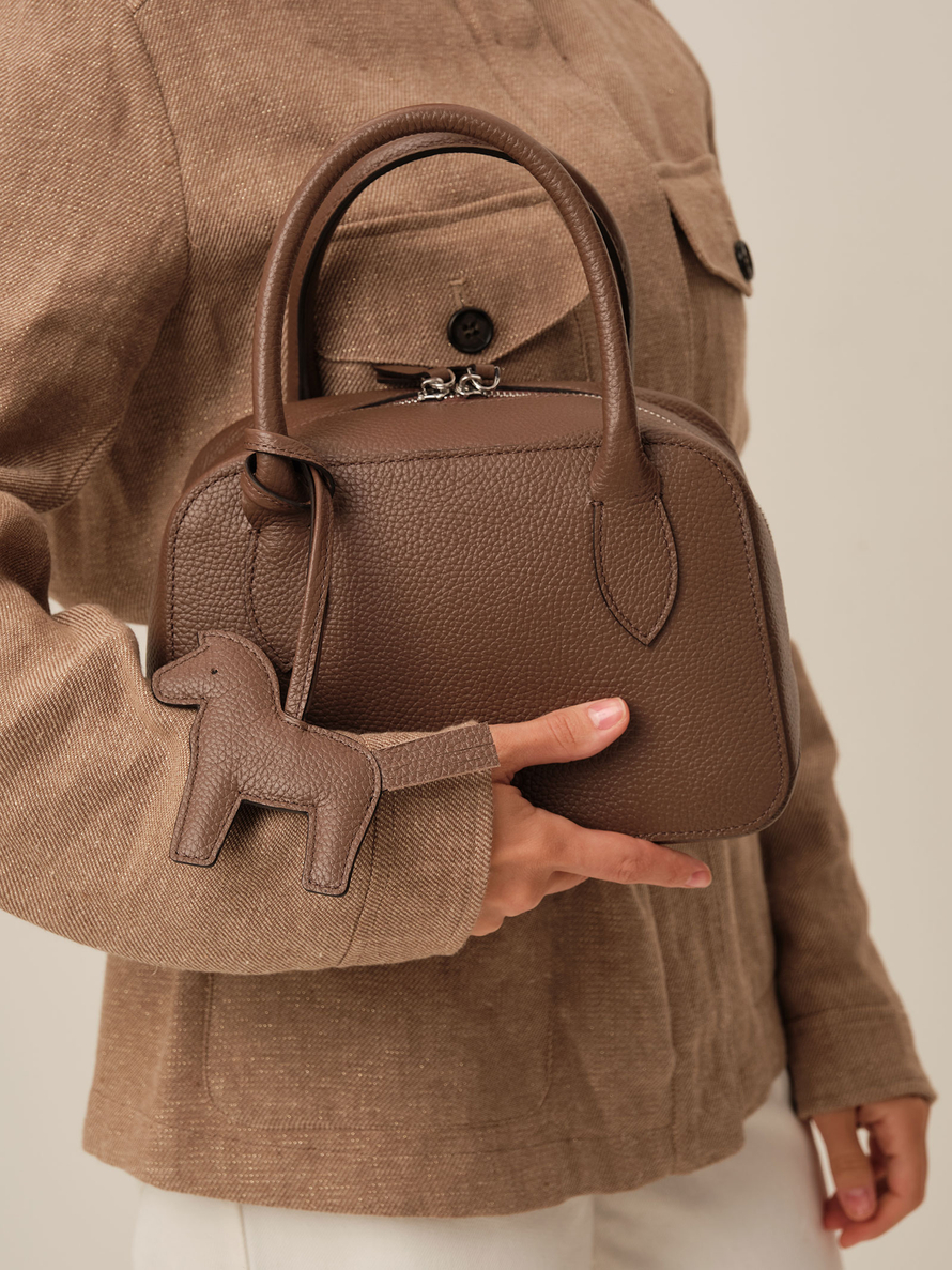 Кожаная сумка Polly summer DBR 31401 коричневый какао