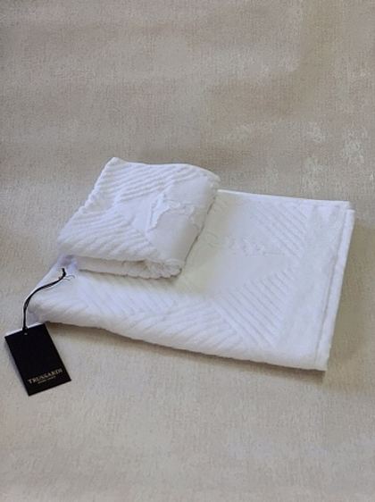 Набор полотенец 2шт Trussardi Tatami Bianco