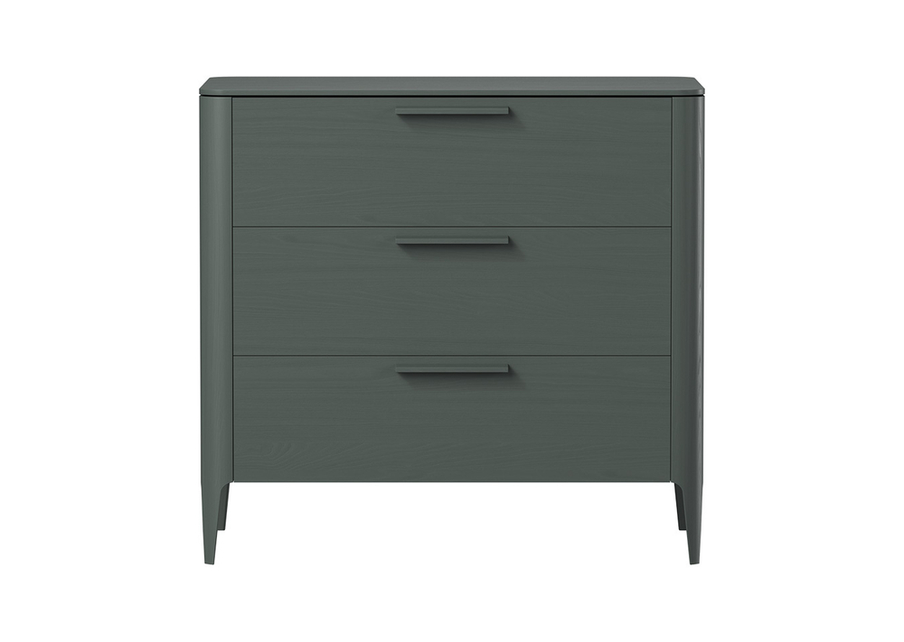 Комод Type oak 3 ящика ширина 90 см (темно-серый)