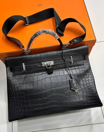 Дорожная сумка Hermes из кожи Нильского Крокодила