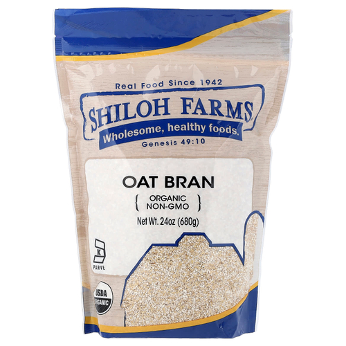 Shiloh Farms, органические овсяные отруби, 680 г (24 унции)