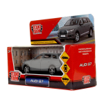 Модель ин. мет. "Audi Q7" 12см. матовый, серый , двер, багаж. Q7-12MAT-GY (Технопарк)