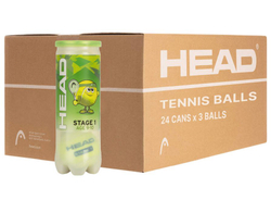 Juniorskie pilki tenisowe Head Stage 1 Green - 24 x 3B