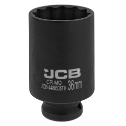 Головка ударная глубокая тонкостенная 1/2'', 36мм (12гр.) JCB JCB-4488536TH