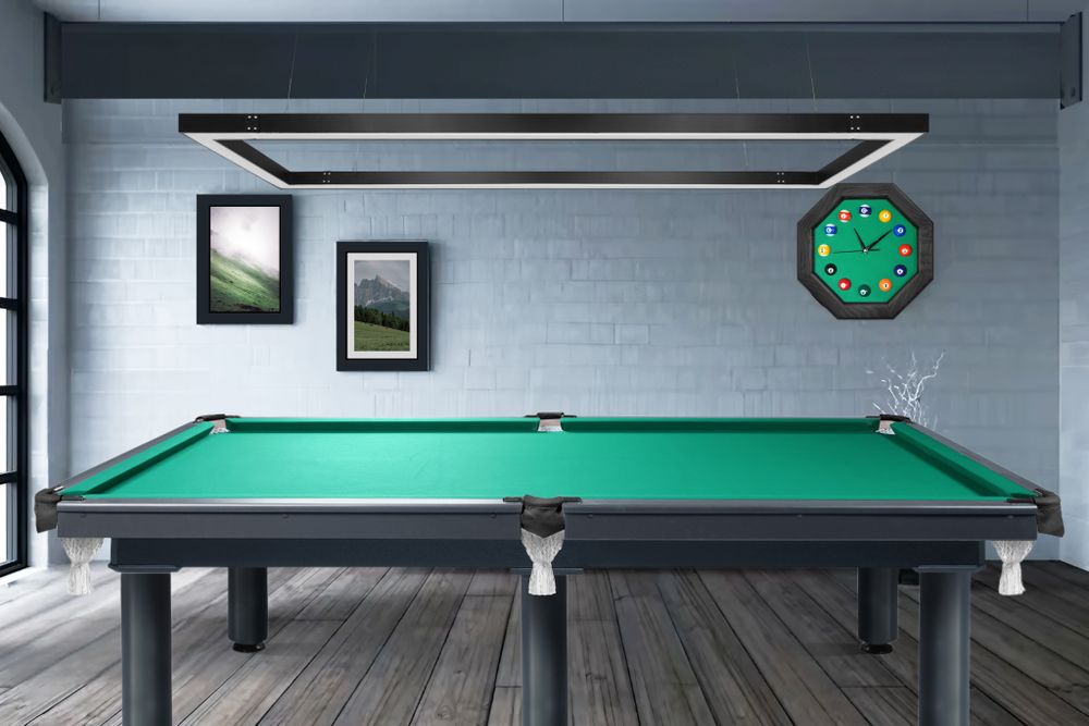 Домашний 2 New СБ 9 (Пул, GRAPHITE New, ДСП, Manchester 45 Yellow green ш1,98м, Х/б сетка, Кожа черная)