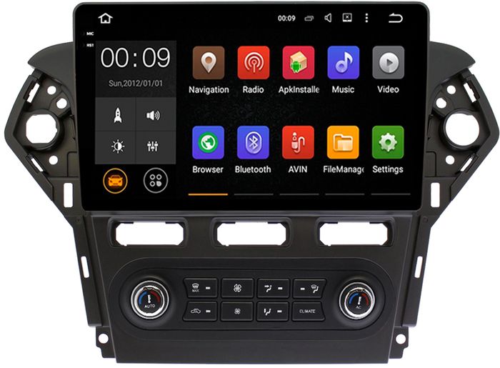 Магнитола для Ford Mondeo 4 2010-2015 (для любых комплектаций) - AIROC 2K RX-1713 Android 13, Быстрая, QLed+2K, CarPlay, SIM-слот