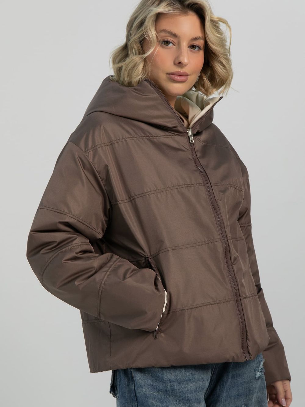 Куртка демисезонная Моё (коричневая) Б16273-2М LT Collection
