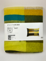 Наволочка на подушку IKEA STOCKHOLM 2025 Темно-зеленый-сине-зеленый 48х58 см