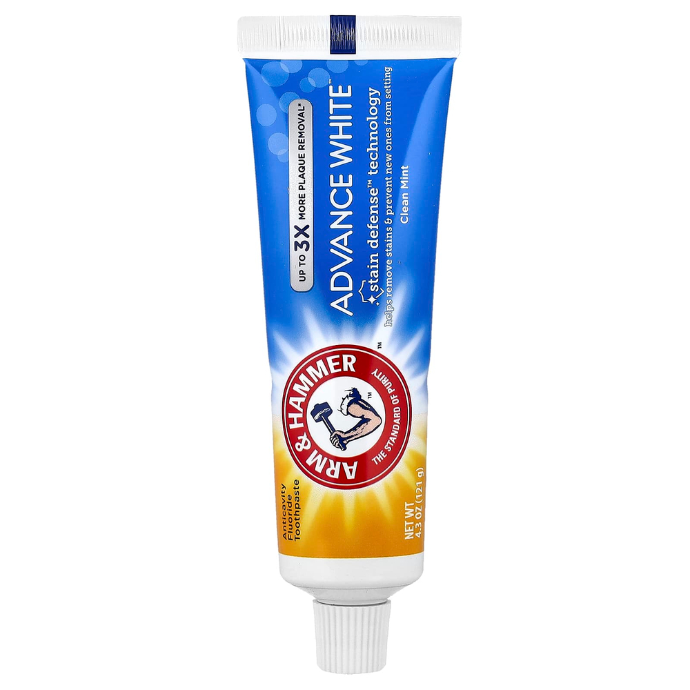 Arm & Hammer, Advance White, высокоэффективная отбеливающая зубная паста, чистый аромат мяты, 4,3 унции (121 г)