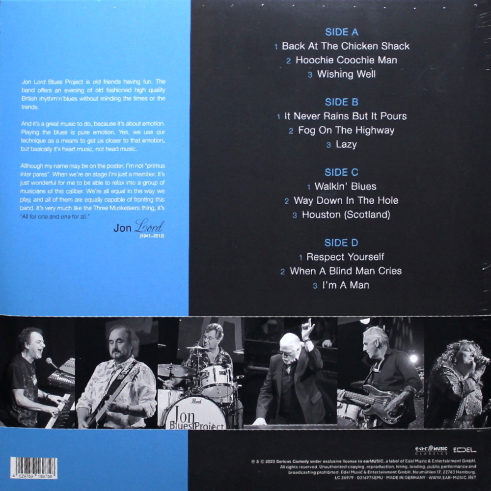 Jon Lord Blues Project / Live (Coloured Vinyl)(2LP)