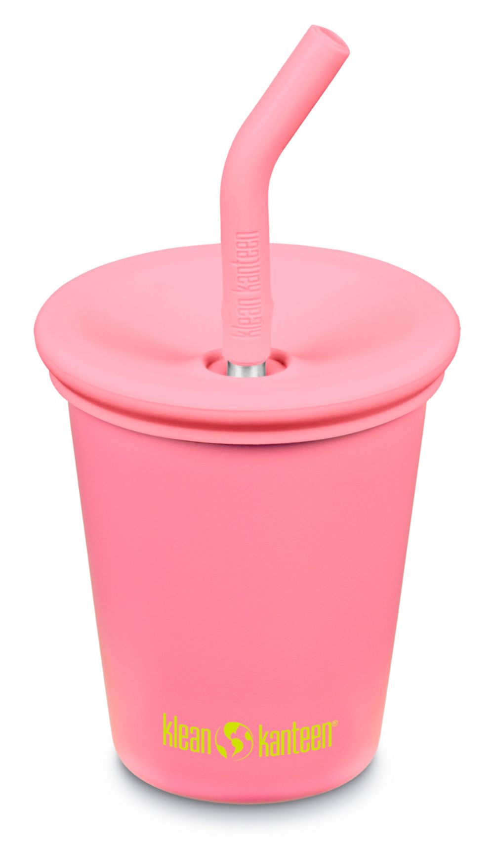Детский стакан одностенный Klean Kanteen Kid Cup Straw Lid 10oz (296 мл) Pink Lemonade с трубочкой