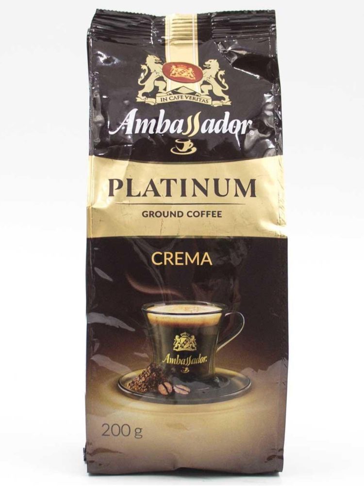 Кофе молотый Ambassador Platinum Crema 200 г