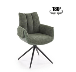 Стул HALMAR K579 зеленый/черный, поворотный