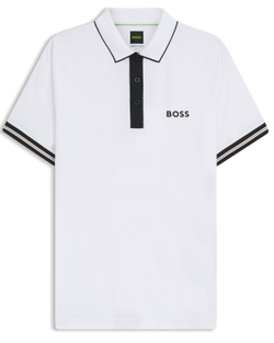 Теннисное поло BOSS TOC Serve - white
