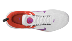 Мужские кроссовки теннисные Nike Zoom Court NXT HC - white/black/picante red/fuchsia dream