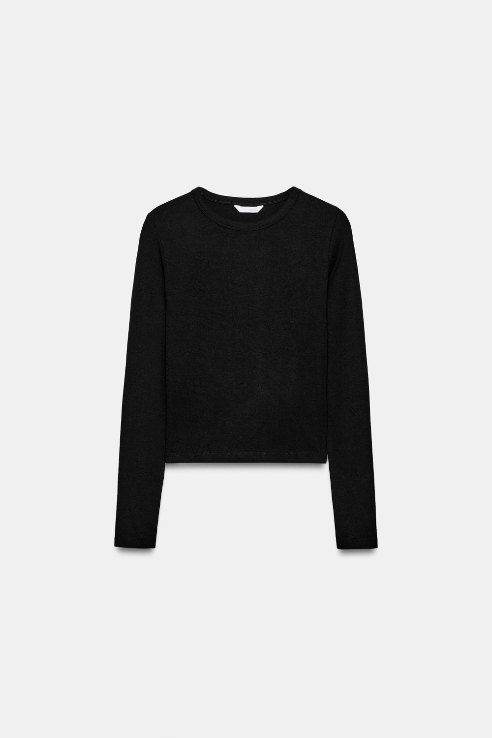 ХЛОПКОВАЯ ФУТБОЛКА С ДЛИННЫМИ РУКАВАМИ — ZARA