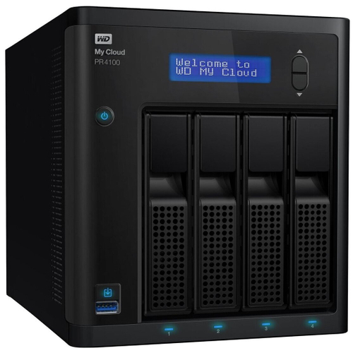 Сетевое хранилище Western Digital My Cloud Pro Series PR4100 40 TB (WDBNFA0400KBK) черный