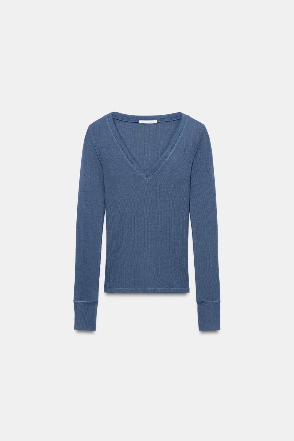 ФУТБОЛКА В РУБЧИК С ДЛИННЫМИ РУКАВАМИ — ZARA