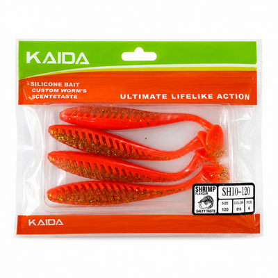 Набор силиконов KAIDA SH10-120 12см 4шт COL016 №55