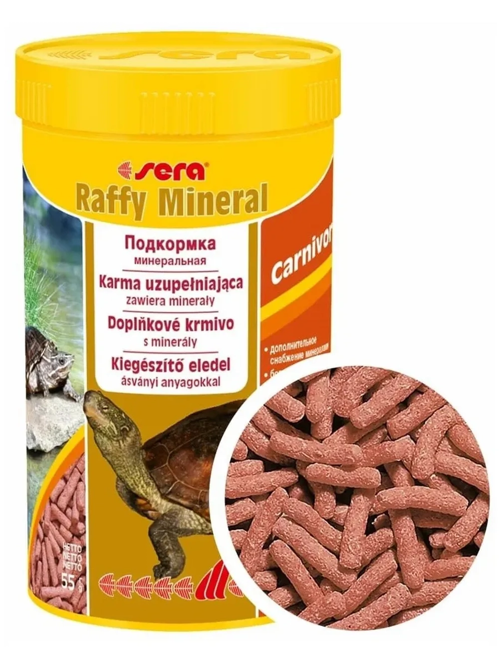 Raffy Mineral Корм в гранулах для черепах 250 мл