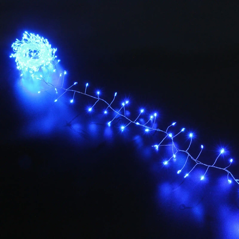 Гирлянда для дома 2,0 м 150 ламп LED «Мишура», IP-40, Синий