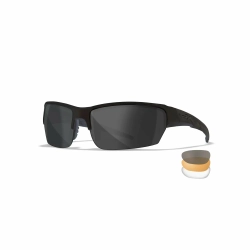 Очки баллистические Wiley X Saint 3 Clear/Grey/Light Rust Matte Black Frame (1sz, Clear/Grey/Light Rust Matte Black Frame)