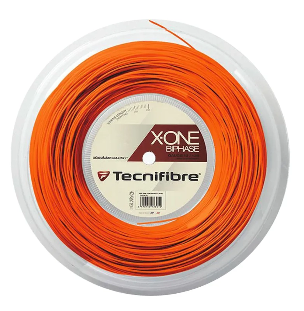 Струны для сквоша Tecnifibre X-One Biphase (200 m) - orange