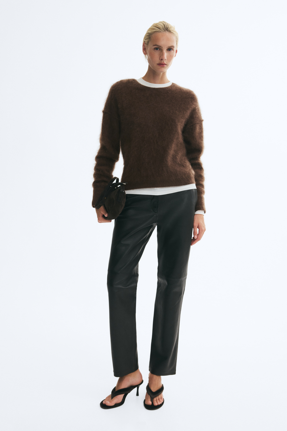 Шерстяной джемпер — короткая модель - H&M