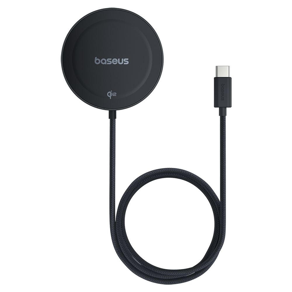 Беспроводная зарядка Baseus Simple Mini4 Magnetic Wireless Charging Stand Qi2 15W (MagSafe) - Cosmic Black
