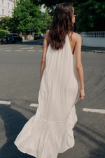 ПЛАТЬЕ МИДИ ИЗ ЖАТОЙ ТКАНИ С БУСИНАМИ — ZARA