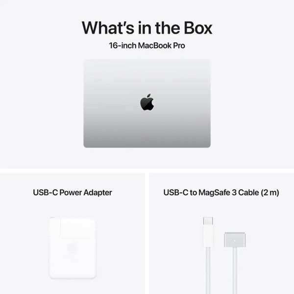 Ноутбук Apple MacBook Pro 16" 2024 MX2W3LL/A (M4 Max 16C CPU, 40C GPU, RAM 48 ГБ, SSD 1 ТБ), серебристый