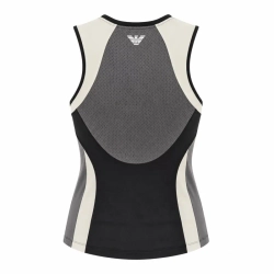 Топ теннисный EA7 Women Jersey Tank - black/butter/asphalt