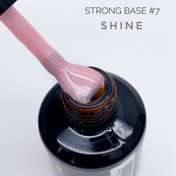 Bloom Strong base 07 - База жесткая нежно-розовая с шиммером, 15 мл