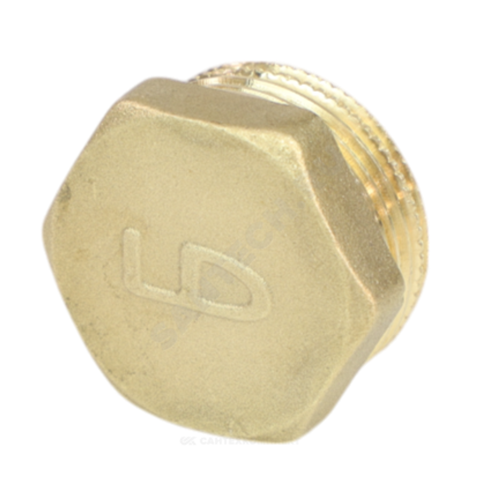 Заглушка латунь Ду 15 (1/2") НР LD LD.65.505.15