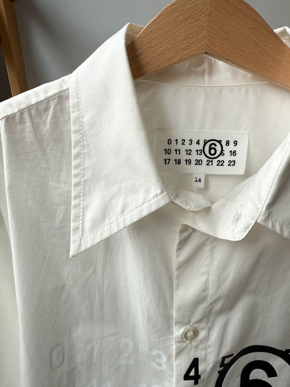 Хлопковая рубашка MM6 Madison Margiela, 164