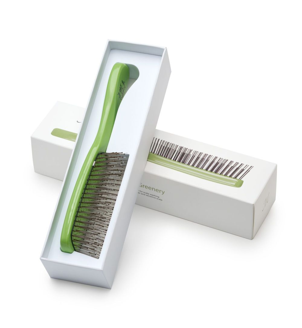 Расческа Majestic Scalp Brush лайм